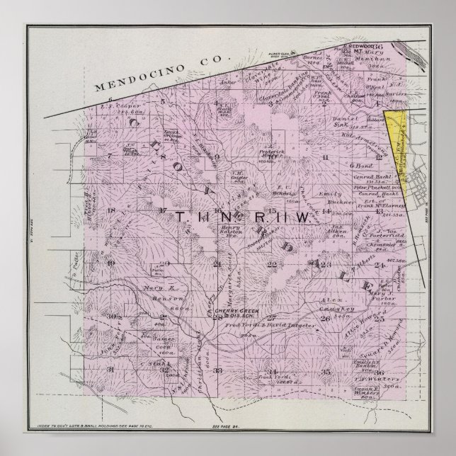 Poster Comté de Sonoma, Californie 7 (Devant)