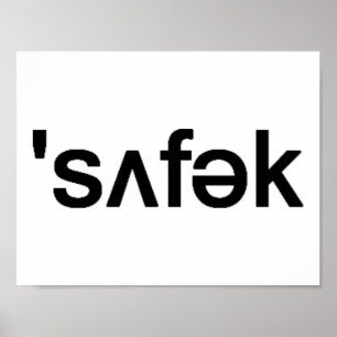 Poster Comté de Suffolk Long Island orthographe phonétiqu