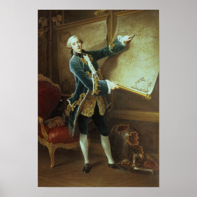 Poster Comte de Vaudreuil, 1758 (Devant)