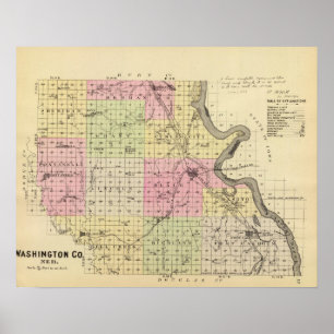 Poster Comté de Washington, Nebraska