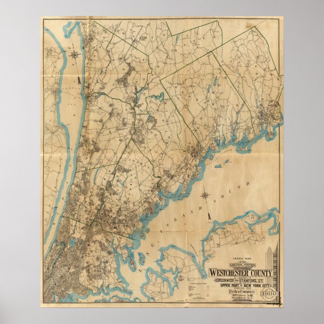 Poster Comté de Westchester, New York 3 (Devant)