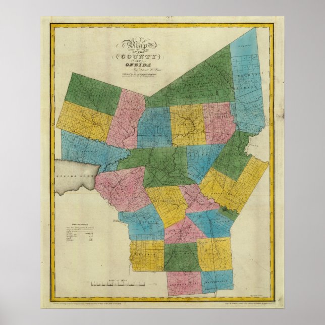 Poster Comté d'Oneida (Devant)