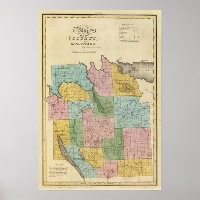 Poster Comté d'Onondaga (Devant)