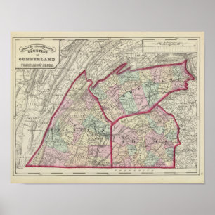 Poster Comtés de Cumberland, Franklin, Adams