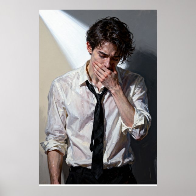 Poster Concealed Distress in Light and Shadow (Devant)