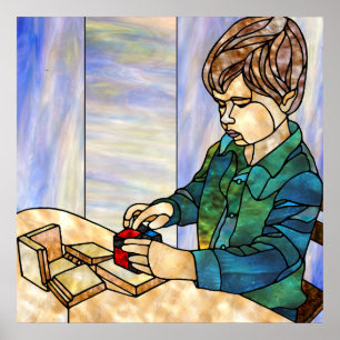 Poster Concentration avec le cube binomial