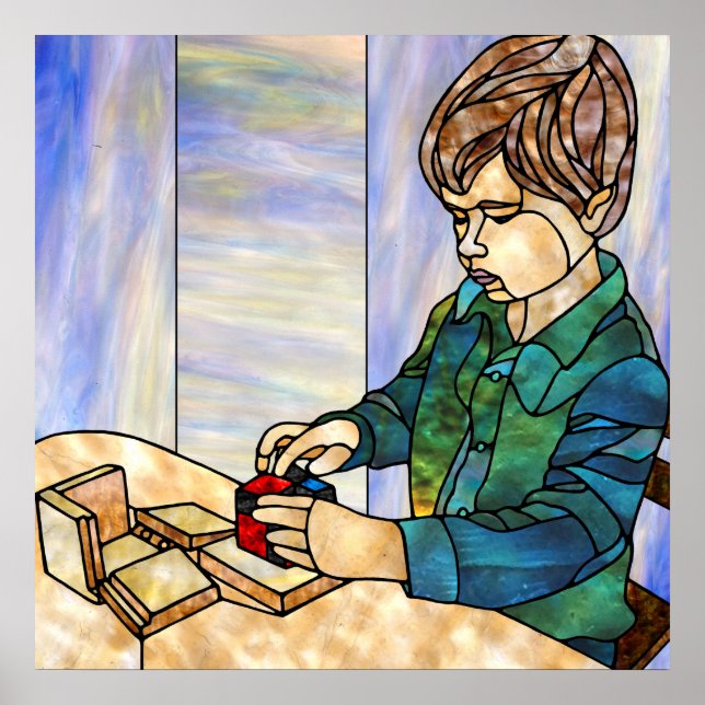 Poster Concentration avec le cube binomial (Devant)