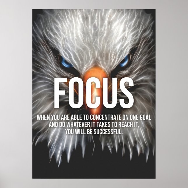 Poster CONCENTRE - Motivation de l'aigle (Devant)