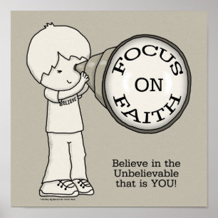 Poster Concentre-toi sur la foi