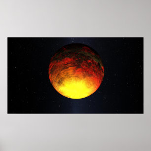 Poster Concept artistique de Kepler-10b