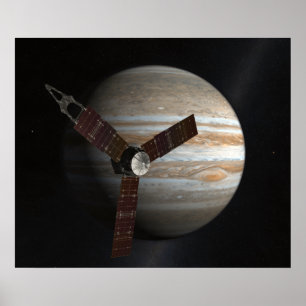 Poster Concept artistique de l'engin spatial Juno