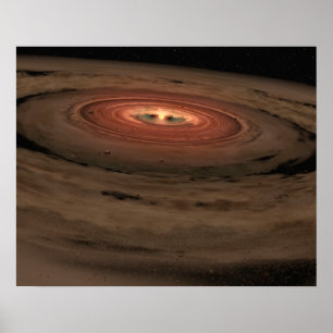 Poster Concept de l'artiste Mini système solaire en const