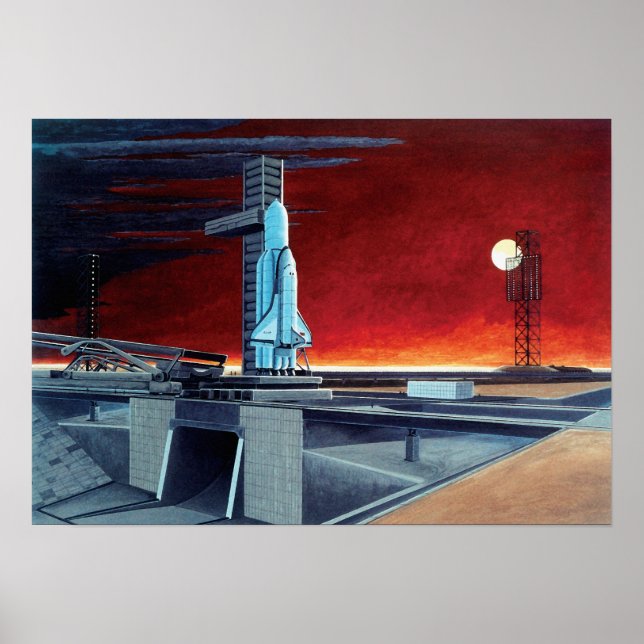 Poster Concept de rampe de lancement de la Pleine lune de (Devant)