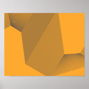 Poster Concept moderne, urbain, jaune, audacieux et simpl