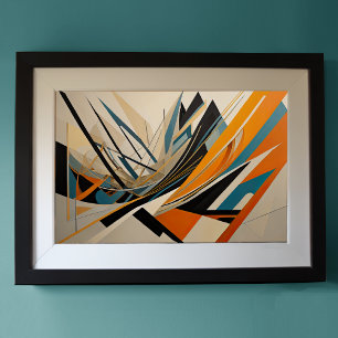 Poster Conception abstraite moderne Futurisme 3:2
