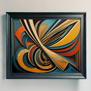 Poster Conception abstraite moderne Futurisme 4:5