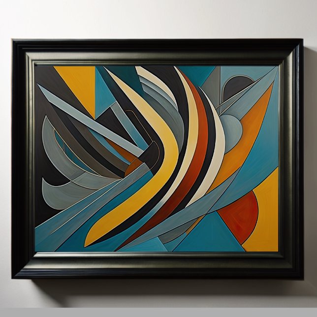 Poster Conception abstraite moderne Futurisme 4:5 (Créateur téléchargé)
