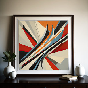 Poster Conception abstraite moderne Futurisme II