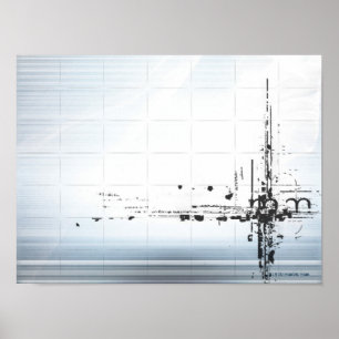 Poster Conception abstraite sur grille