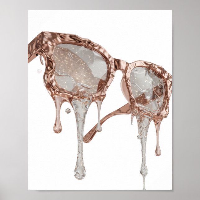 Poster Conception ART ABSTRAIT Argent (Devant)