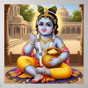 Poster Conception artistique classique de Bala Krishna au