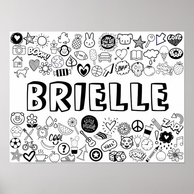 Poster Conception "BRIELLE" couleur-it-Yourself (Devant)