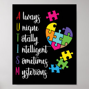 Poster Conception Cadeau De Sensibilisation sur l'autisme