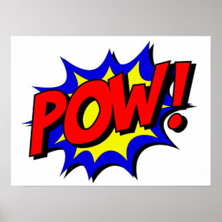 Poster Conception comique POW