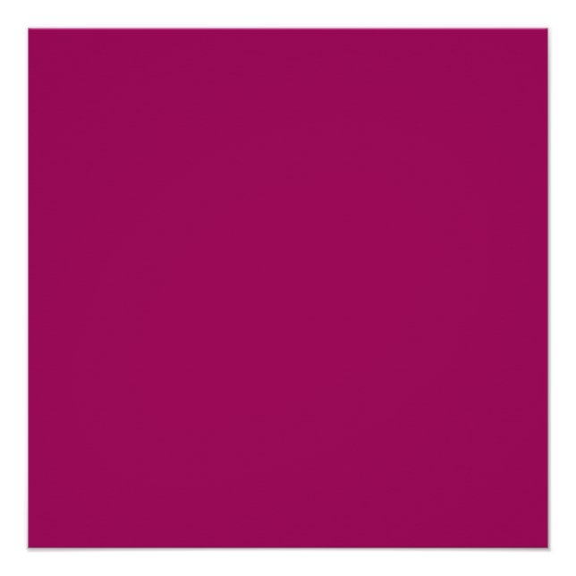 Poster Conception couleur mûre framboise (Devant)