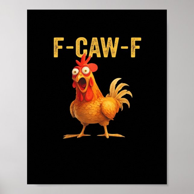 Poster Conception créative et décontractée Funny F Caw F  (Devant)