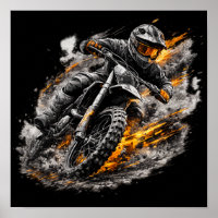 Conception d'action de moto cross Dirt Bike Blaze
