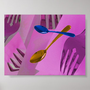 Poster Conception d'affiche d'art culinaire coloré