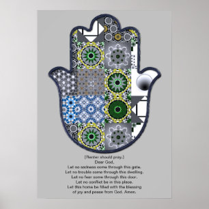 Poster Conception d'affiche de la main de Khamsa 2 Locata