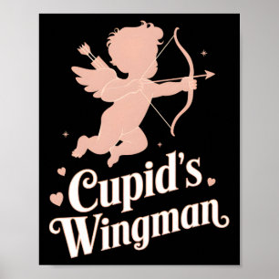 Poster Conception d'ange drôle de la Saint-Valentin pour