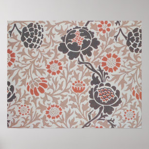 Poster Conception d'art botanique de William Morris Graft