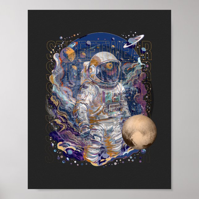 Poster Conception d'astronaute (Devant)