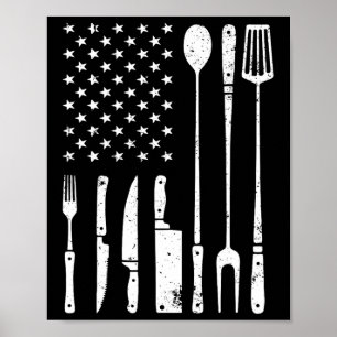 Poster Conception de barbecue cool pour hommes femmes Byr