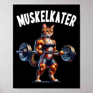 Poster Conception de barre de chat pour les bodybuilders