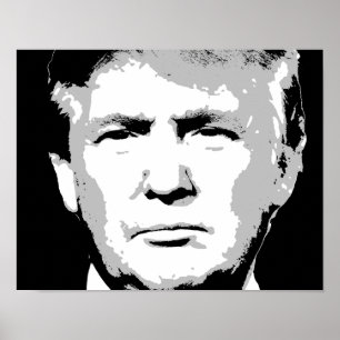 POSTER CONCEPTION DE BLOC DE DONALD TRUMP