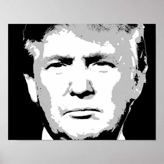 POSTER CONCEPTION DE BLOC DE DONALD TRUMP (Devant)
