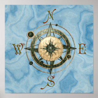 Poster Conception de boussole Imaginaire (celtique)