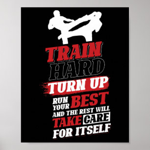 Poster Conception de cardio kickboxing pour kickboxeur 