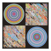Conception de cercle concentrique arc-en-ciel