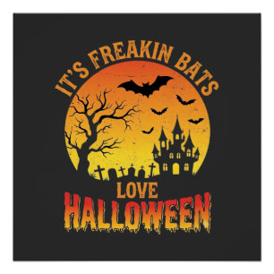 Poster Conception de château hanté pour Halloween, les ch