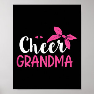 Poster Conception de cheerleading pour une grand-mère che
