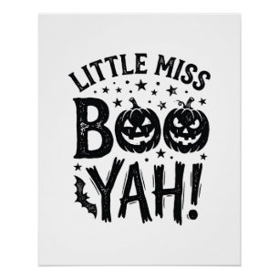 Poster Conception de chemise Halloween vintage Little Mis