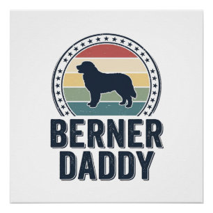 Poster Conception de chemise vectorielle Berner Daddy Vin