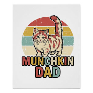 Poster Conception de chemise vectorielle pour papa Munchk