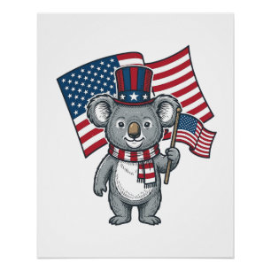 Poster Conception de chemise vintage patriotique avec dra