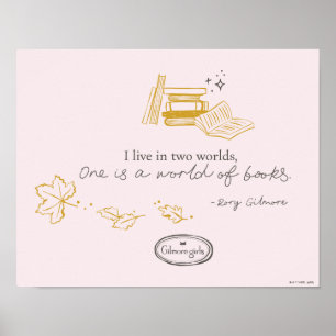 Poster Conception de citation de livre de Rory Gilmore Gi